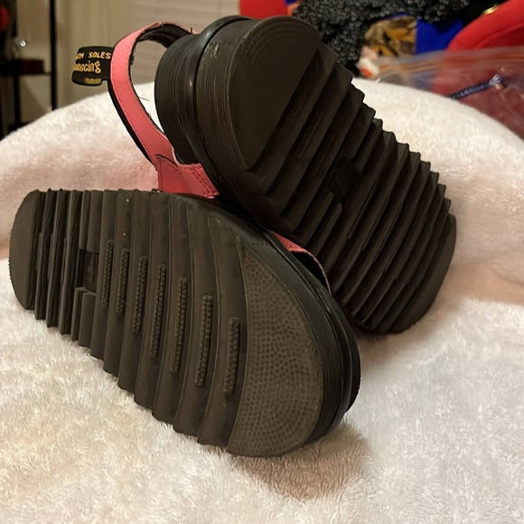 Dr. Martens Pink and Black Chunky Platform Sandals - Picture 9 of 12